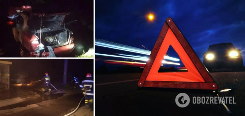 Авто вспыхнуло за секунду: в Кривом Роге 30-летний водитель сгорел заживо после ДТП